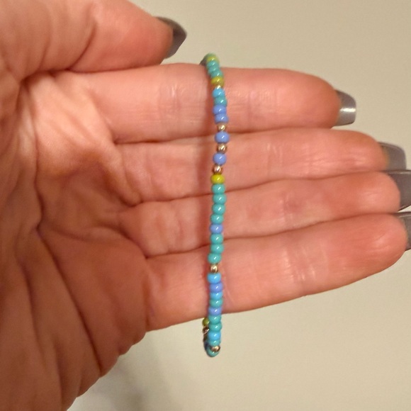 Beaded Blondes Blues & Green Bracelet - Picture 3 of 4